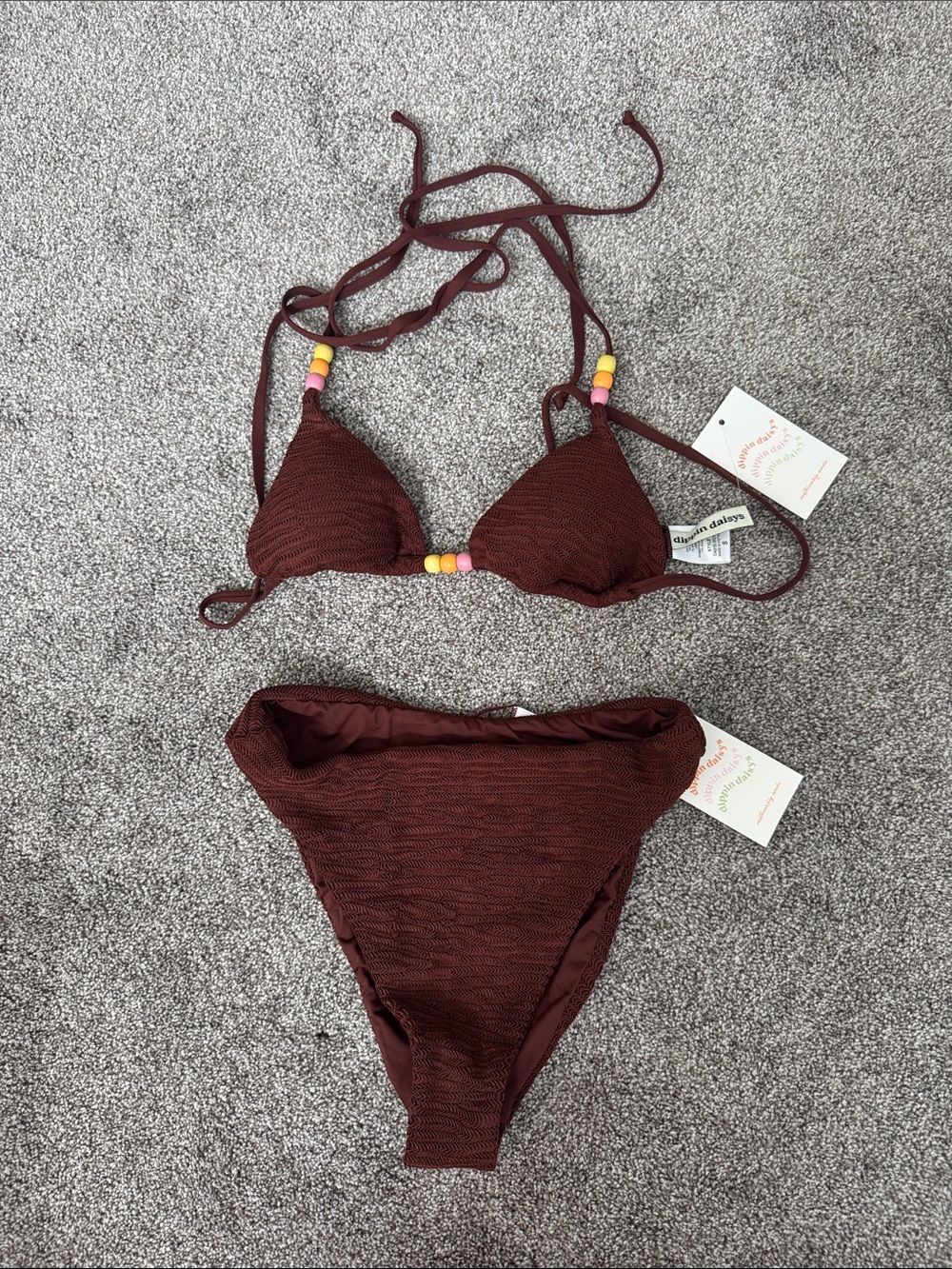 Dippin Daisy Bali Triangle Bikini Set Size: Small